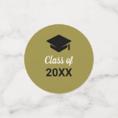 おめでとうの卒業式の上限クラス（任意の年） コンフェッティ (スモール正面)