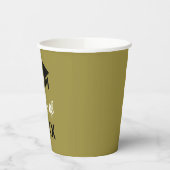 おめでとうの卒業式の上限クラス（任意の年） 紙コップ (左)