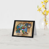 おめでとうの卒業式の折り畳みグリーティングカード カード (黄色い花)