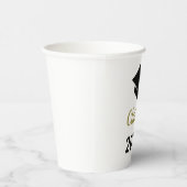 おめでとうの卒業式クラス任意の年の卒業式キャップ 紙コップ (右)