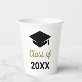 おめでとうの卒業式クラス任意の年の卒業式キャップ 紙コップ