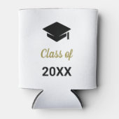 おめでとうの卒業式クラス任意の年の卒業式キャップ 缶クーラー (正面)