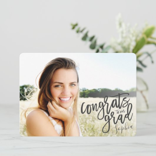 おめでとうの卒業生への進学 案内状 (スタンド正面)