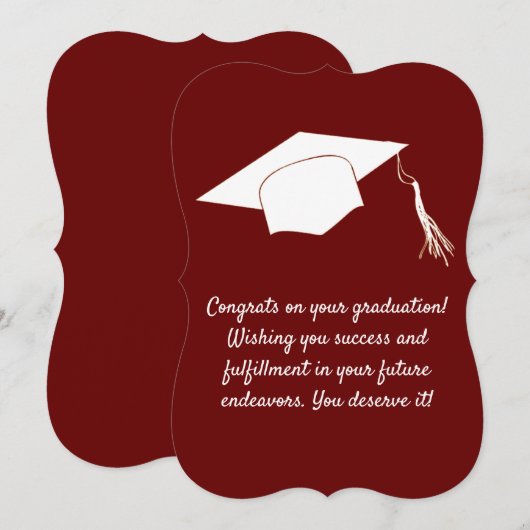 おめでとうの卒業証書 (正面/裏面)