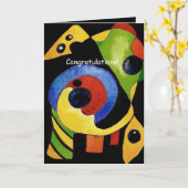 おめでとうの卒業証書 カード (黄色い花)