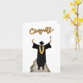 おめでとうの卒業 カード (黄色い花)