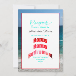 おめでとうの幸せな退職の職員 カード