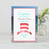 おめでとうの幸せな退職の職員 カード (スタンド正面)