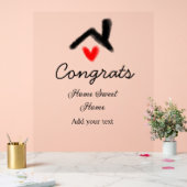 おめでとうの新しい家実在主地就任t アクリルサイン (ウェディング)