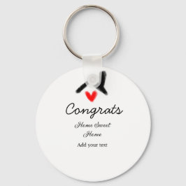 おめでとうの新しい家実在主地就任t キーホルダー
