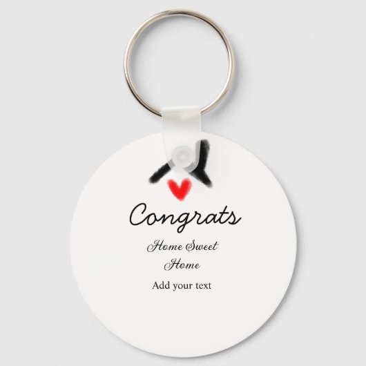 おめでとうの新しい家実在主地就任t キーホルダー (正面)