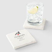 おめでとうの新しい家実在主地就任t ストーンコースター (横)