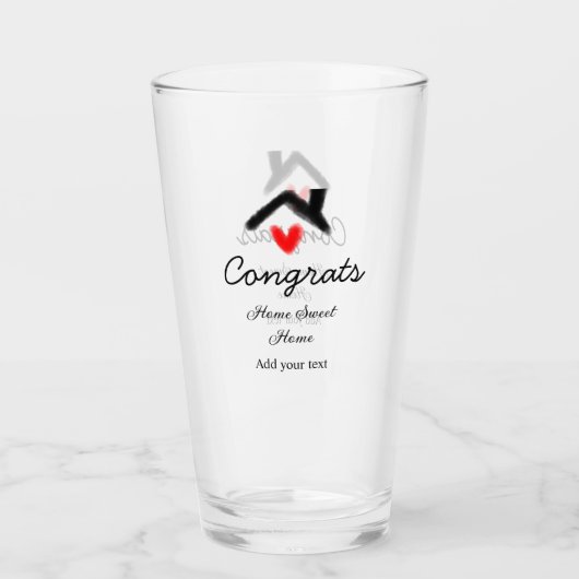 おめでとうの新しい家実在主地就任t タンブラーグラス (正面)