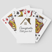 おめでとうの新しい家実在主地就任t トランプ (裏面)