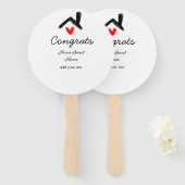 おめでとうの新しい家実在主地就任t ハンドファン (正面&裏面)