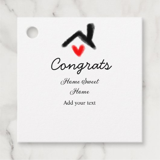 おめでとうの新しい家実在主地就任t フェイバータグ (正面)