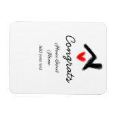 おめでとうの新しい家実在主地就任t マグネット (横)