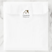 おめでとうの新しい家実在主地就任t ラウンドシール (バッグ)