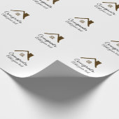 おめでとうの新しい家実在主地就任t ラッピングペーパー (角)