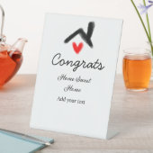 おめでとうの新しい家実在主地就任t 台座サイン (インサイチュ)