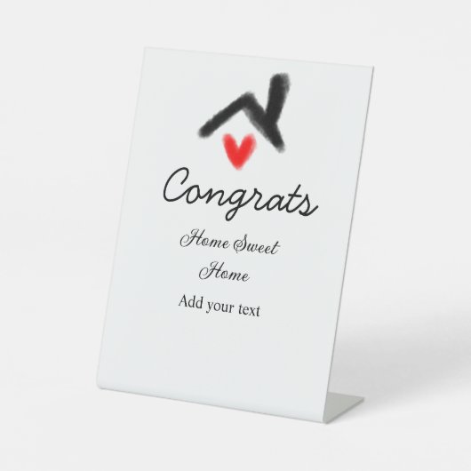 おめでとうの新しい家実在主地就任t 台座サイン (正面)