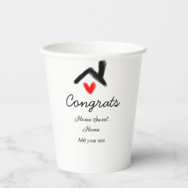 おめでとうの新しい家実在主地就任t 紙コップ