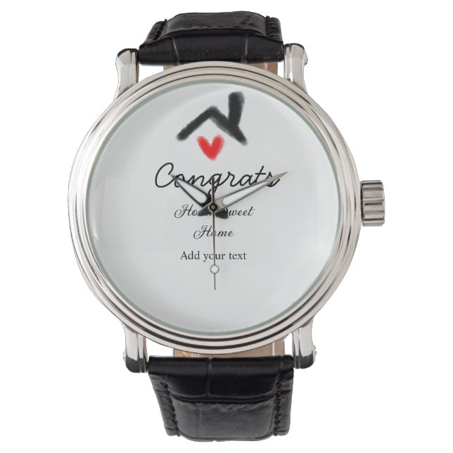 おめでとうの新しい家実在主地就任t 腕時計 (正面)