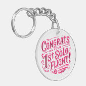 おめでとうの最初の単独飛行 キーホルダー (正面左)