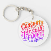 おめでとうの最初の単独飛行 キーホルダー (正面)