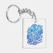 おめでとうの最初の単独飛行 キーホルダー (正面左)