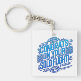 おめでとうの最初の単独飛行 キーホルダー