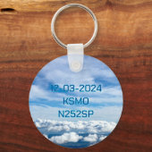おめでとうの最初の単独飛行 キーホルダー (裏面)