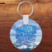 おめでとうの最初の単独飛行 キーホルダー (正面)