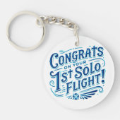 おめでとうの最初の単独飛行 キーホルダー (正面)