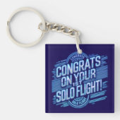 おめでとうの最初の単独飛行 キーホルダー (正面)