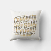 おめでとうの最初の単独飛行 クッション (裏面)