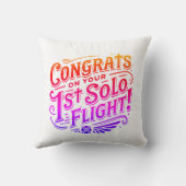 おめでとうの最初の単独飛行 クッション (裏面)