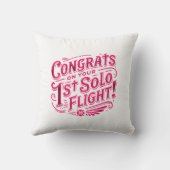 おめでとうの最初の単独飛行 クッション (裏面)
