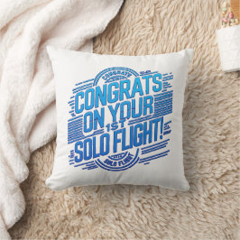 おめでとうの最初の単独飛行 クッション