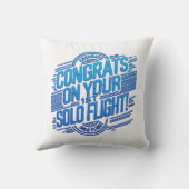 おめでとうの最初の単独飛行 クッション (裏面)