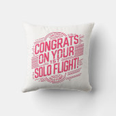 おめでとうの最初の単独飛行 クッション (裏面)