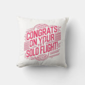 おめでとうの最初の単独飛行 クッション (正面)