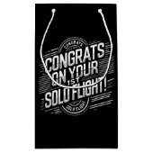 おめでとうの最初の単独飛行 スモールペーパーバッグ (裏面)