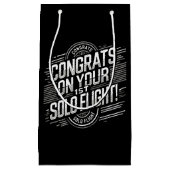 おめでとうの最初の単独飛行 スモールペーパーバッグ (正面)