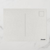 おめでとうの最初の単独飛行 箔シーズンポストカード (裏面)