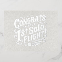 おめでとうの最初の単独飛行