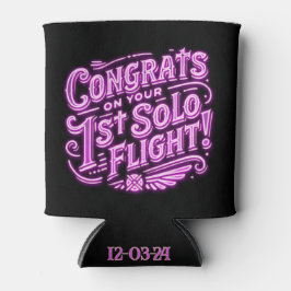 おめでとうの最初の単独飛行 缶クーラー