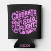 おめでとうの最初の単独飛行 缶クーラー (裏面)