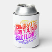 おめでとうの最初の単独飛行 缶クーラー (缶正面)
