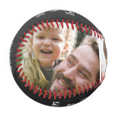 「おめでとうの父」の日、3日目のフォトコラージュ・チャルクボード 野球ボール (正面左)